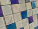 Pencahayaan Ubin Mosaik Dekoratif Warna-warni Elektroplating Kaca Warna-warni 8mm
